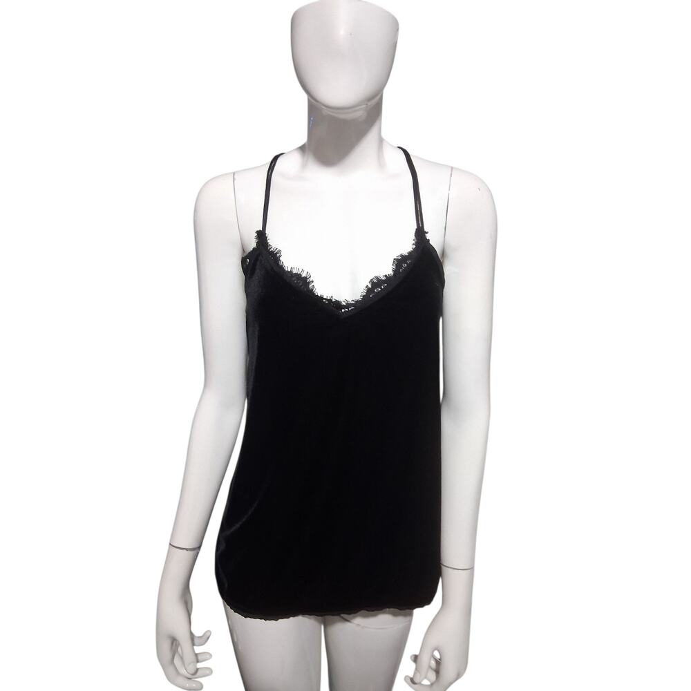 Abercrombie & Fitch Women's Small Retro Velvet Whimsigoth Witchy Vampy Lace Tank